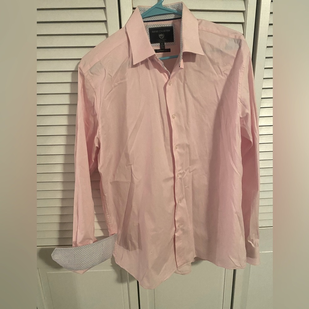 Report Collection Men’s Pink Shirt